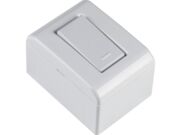 Caixa de Sobrepor com 1 Interruptor Simples 10A 250V Tramontina LizFlex Branca - 6252