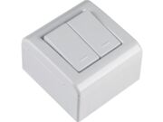 Caixa de Sobrepor com 2 Interruptores Simples 10 A 250 V Tramontina LizFlex Branca - 6256