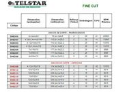 Disco de Corte Telstar Fine Cut  - 12" x 1/8 x 1" (2 Telas) - 6952